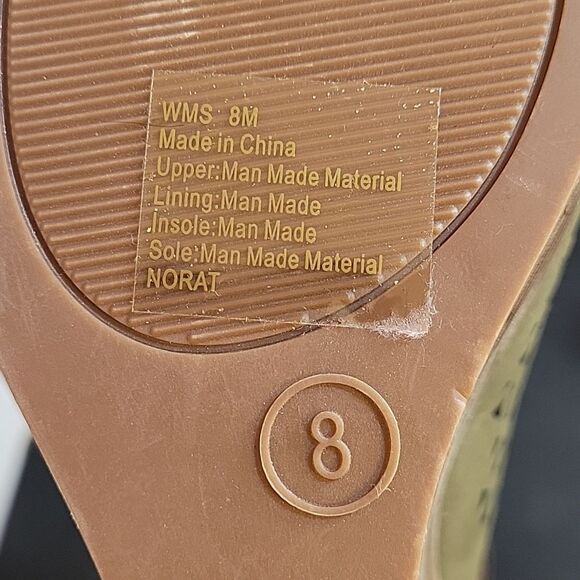 BRAND NEW PARKER&SKY ADJUSTABLE BUCKLE OPEN TOE CUTOUT WEDGE SANDAL - Picture 13 of 14